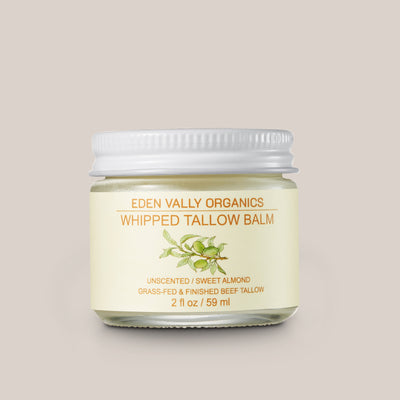 Unscented Sweet Almond  Beef Tallow Face & Body Balm