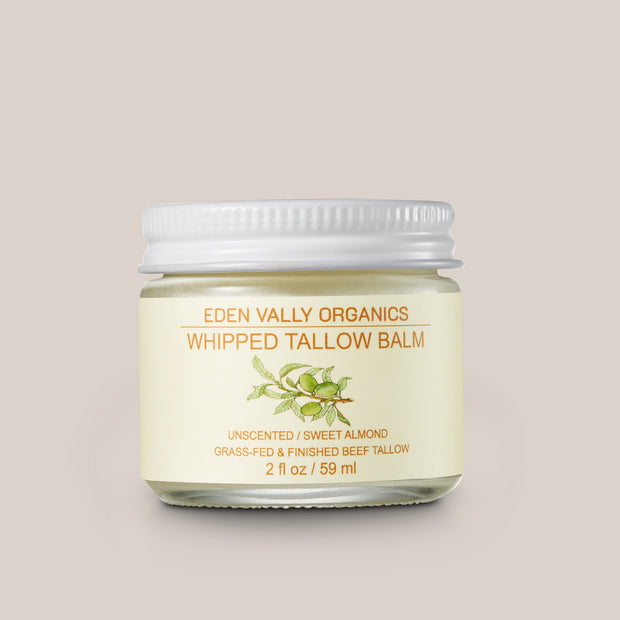 Unscented Sweet Almond  Beef Tallow Face & Body Balm