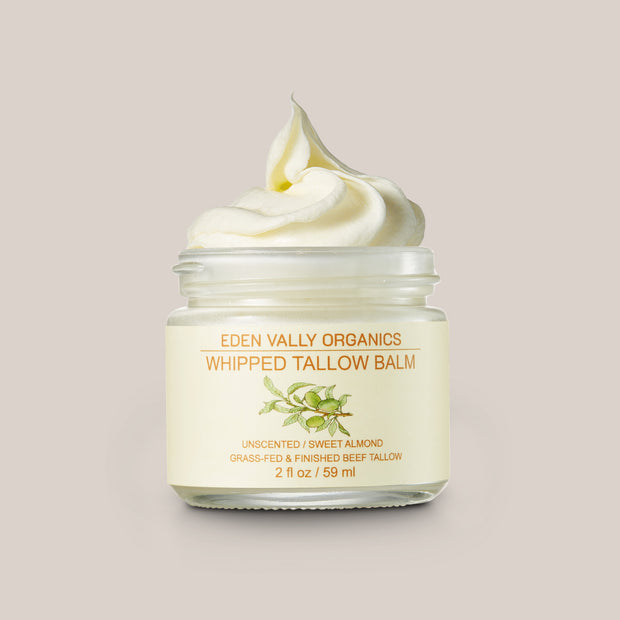 Unscented Sweet Almond  Beef Tallow Face & Body Balm